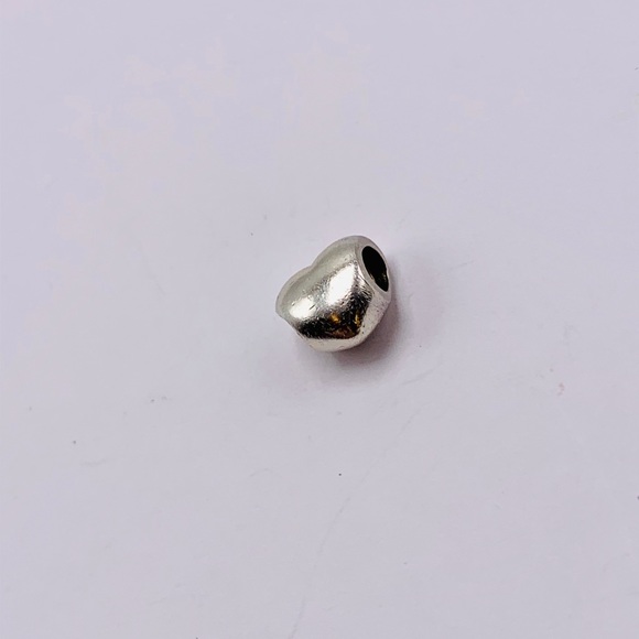 EUC Pandora 790137 Sterling Silver Large Smooth Heart Charm - Picture 3 of 7